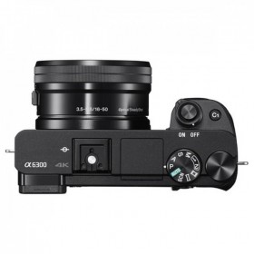 SONY Alpha α6300 E-mount Mirrorless Camera Body only ( Black ) + 16-50mm Power Zoom Lens